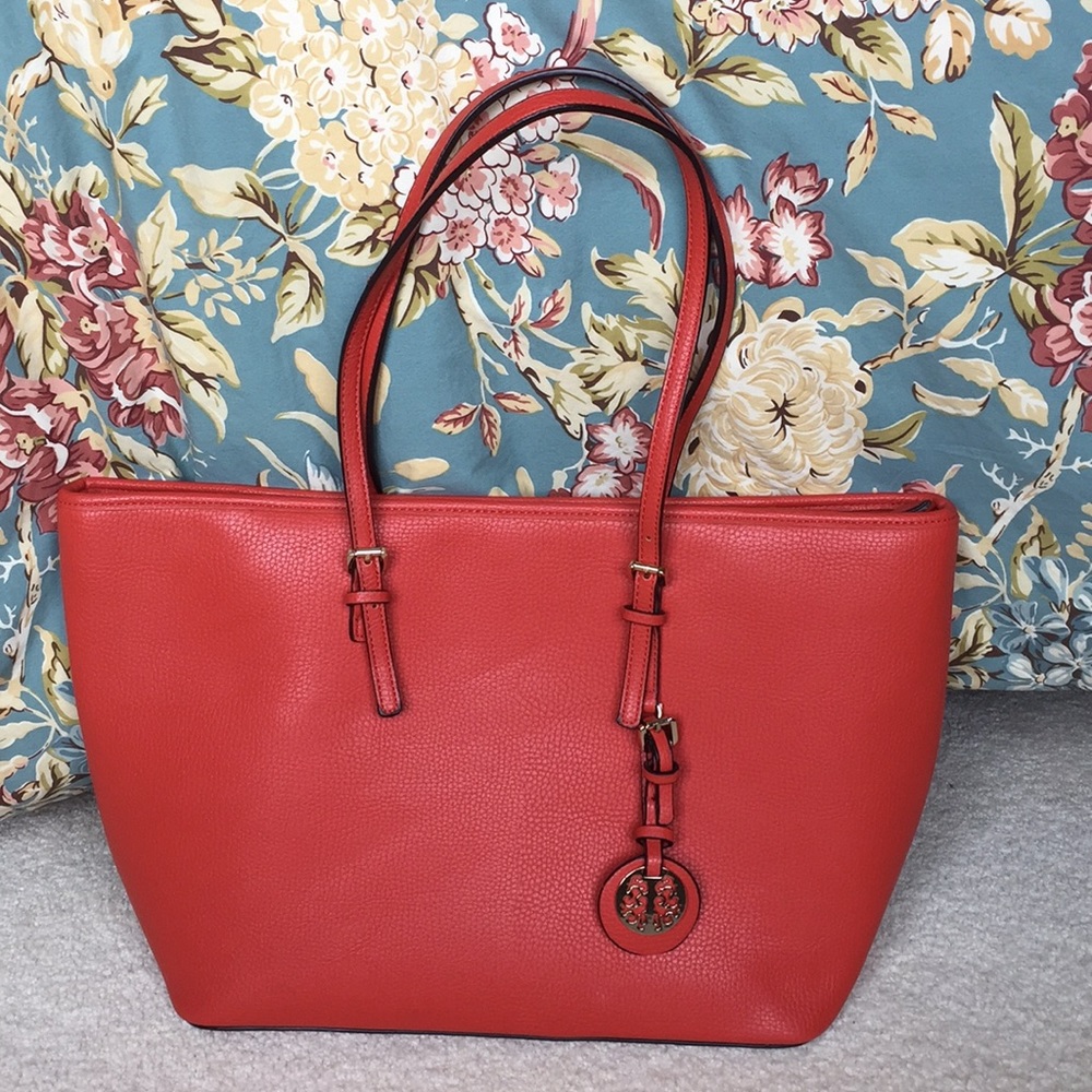 Large orange tote